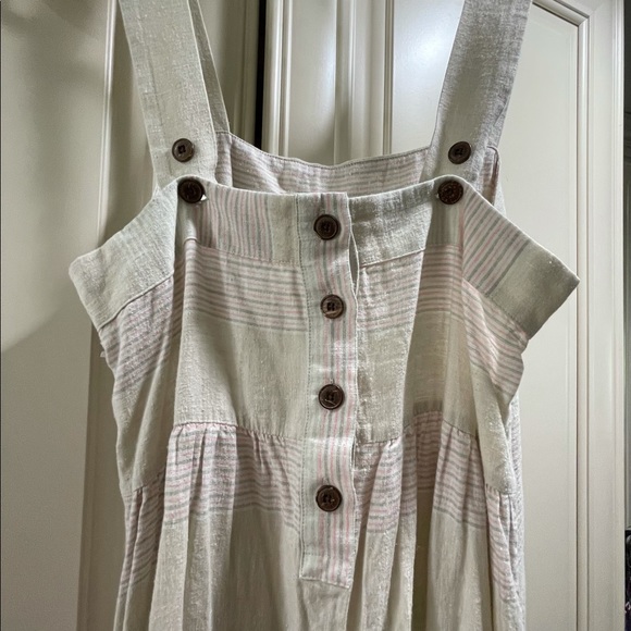 Patagonia Ankle Length Hemp Natural Fiber Neutral Boho Maxi Dress - Picture 3 of 7